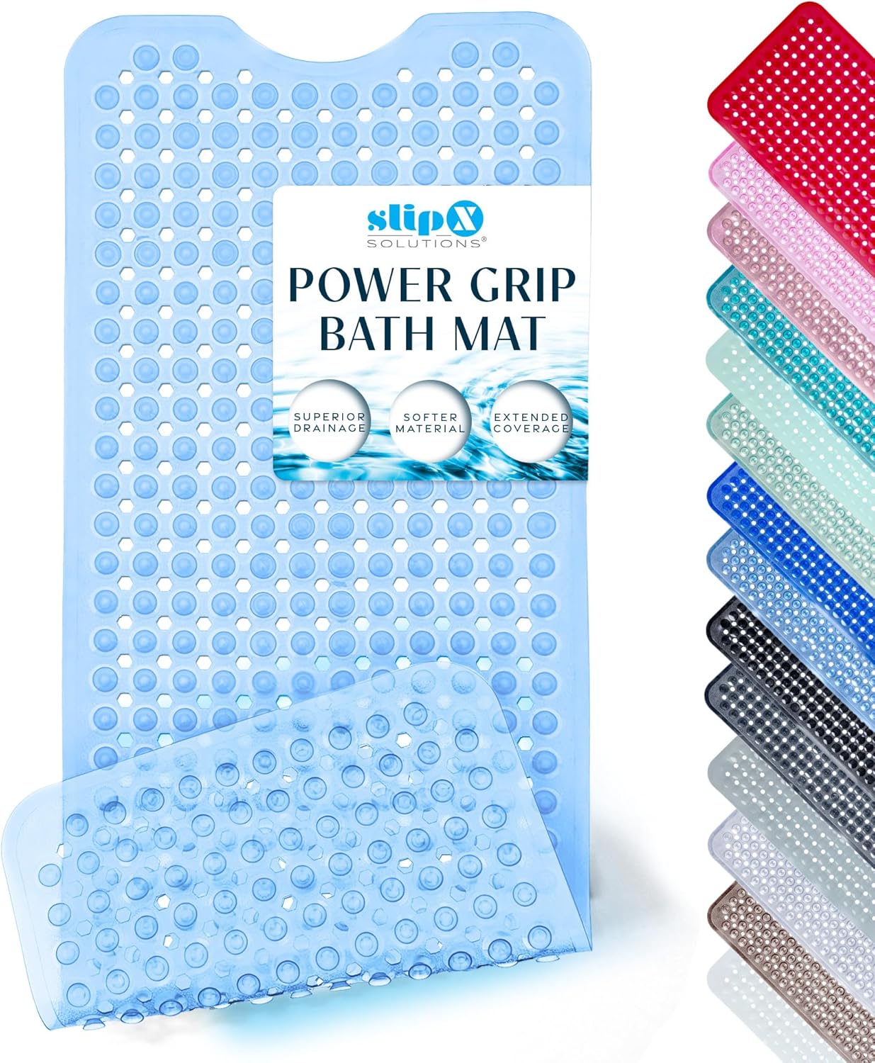 SlipProof Bathtub mat Power Grip 39x16